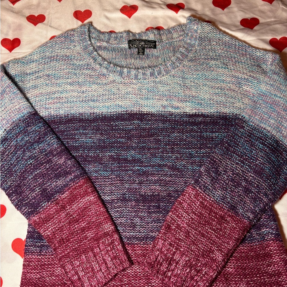 Colorful Sweater with Gradient Design - Picture 2 of 3